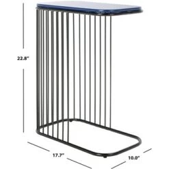 Cheap 👏 Stafford Side Table - Blue/Black - Safavieh ✔️ -End And Side Tables shop unnamed file 5242