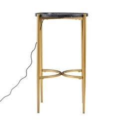 Wholesale 💯 Vonceach Side Table with Wireless Charging Station Gold - Aiden Lane 🌟 -End And Side Tables shop unnamed file 5255