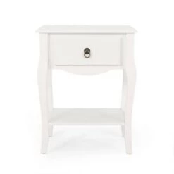Best reviews of ⌛ Bogue Traditional Wooden Side Table with Drawer - Christopher Knight Home White 😉 -End And Side Tables shop unnamed file 5286