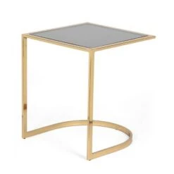 Flash Sale ❤️ Biorn Modern Glam Handcrafted Glass Top C Shaped Side Table Black/Brass - Christopher Knight Home 💯 -End And Side Tables shop unnamed file 5288