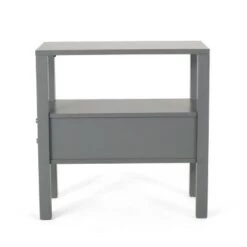 Brand new 😀 Timber Contemporary Wooden Side Table with Drawer - Christopher Knight Home Dark Walnut 🥰 -End And Side Tables shop unnamed file 5312