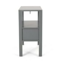 Brand new 😀 Timber Contemporary Wooden Side Table with Drawer - Christopher Knight Home Dark Walnut 🥰 -End And Side Tables shop unnamed file 5314