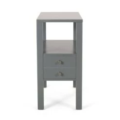 Brand new 😀 Timber Contemporary Wooden Side Table with Drawer - Christopher Knight Home Dark Walnut 🥰 -End And Side Tables shop unnamed file 5318