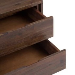 Outlet 🌟 22" Mitchell Solid Acacia Wood Side Table Distressed Charcoal Brown - WyndenHall 🎉 -End And Side Tables shop unnamed file 5323