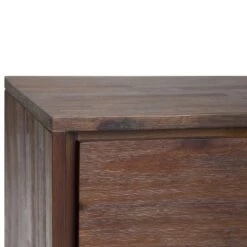 Outlet 🌟 22" Mitchell Solid Acacia Wood Side Table Distressed Charcoal Brown - WyndenHall 🎉 -End And Side Tables shop unnamed file 5325