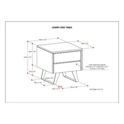 Outlet 🌟 22" Mitchell Solid Acacia Wood Side Table Distressed Charcoal Brown - WyndenHall 🎉 -End And Side Tables shop unnamed file 5327