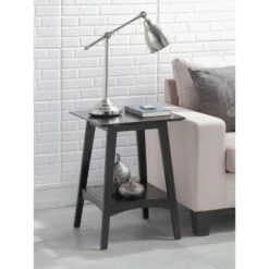 Hot Sale 🎉 Breighton Home Alpine End Table - Johar Furniture Black 😉 -End And Side Tables shop unnamed file 5352