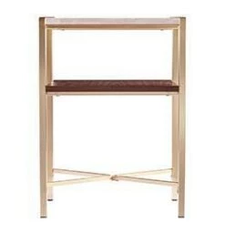 Cheap 👏 Amelia Square Faux Marble End Table with Storage Brass - Aiden Lane 🔔 -End And Side Tables shop unnamed file 5378