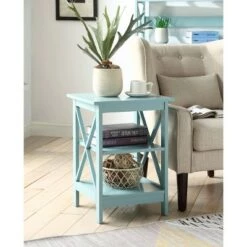 Deals ❤️ Oxford End Table Sea Foam - Breighton Home 😍 -End And Side Tables shop unnamed file 5393