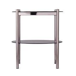 Best reviews of π Glendale Round End Table with Glass Top Black - Aiden Lane π 4 Best reviews of π Glendale Round End Table with Glass Top Black - Aiden Lane π - Image 2