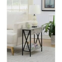 Buy ❤️ Tucson Flip Top End Table with Charging Station Faux Birch - Breighton Home 💯 -End And Side Tables shop unnamed file 5494