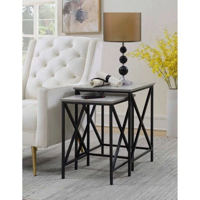 Promo β Tucson Nesting End Tables Faux Birch - Breighton Home 𧨠3 Promo β Tucson Nesting End Tables Faux Birch - Breighton Home π§¨