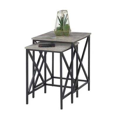Promo β Tucson Nesting End Tables Faux Birch - Breighton Home 𧨠4 Promo β Tucson Nesting End Tables Faux Birch - Breighton Home 𧨠- Image 2