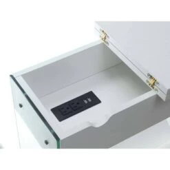 Outlet 💯 Soho Flip Top End Table with Charging Station - Breighton Home White 👏 -End And Side Tables shop unnamed file 5531