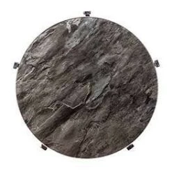 Deals ✔️ Dandelion Round End Table with Faux Marble Glass Top Silver - Aiden Lane ⭐ -End And Side Tables shop unnamed file 5551