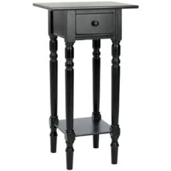 Promo π Sabrina End Table Distressed Black - Safavieh π
