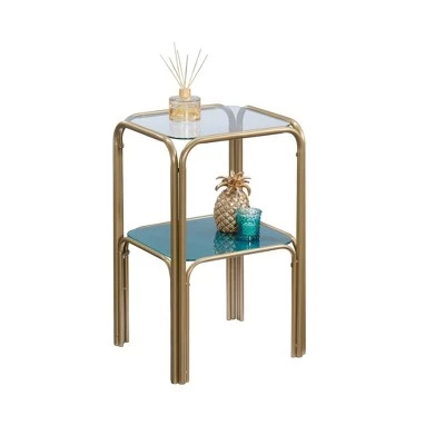 Promo ✨ Coral Cape End Table - Sauder Teal ✨ 3 Promo ✨ Coral Cape End Table - Sauder Teal ✨