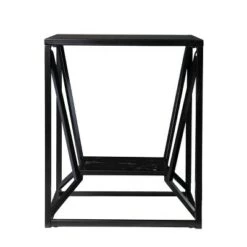 Cheap ❤️ Finsfil Square Glass-Top End Table Black - Aiden Lane ✨
