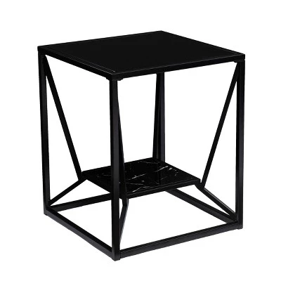 Cheap ❤️ Finsfil Square Glass-Top End Table Black - Aiden Lane ✨ 5 Cheap ❤️ Finsfil Square Glass-Top End Table Black - Aiden Lane ✨ - Image 3