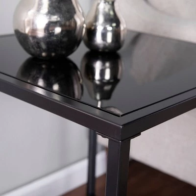 Cheap ❤️ Finsfil Square Glass-Top End Table Black - Aiden Lane ✨ 7 Cheap ❤️ Finsfil Square Glass-Top End Table Black - Aiden Lane ✨ - Image 5