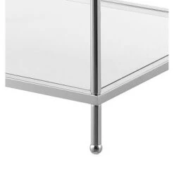 Flash Sale 🌟 Royal Crest 3 Tier Step End Table Clear Glass/Chrome Frame - Breighton Home 🔔 -End And Side Tables shop unnamed file 5584