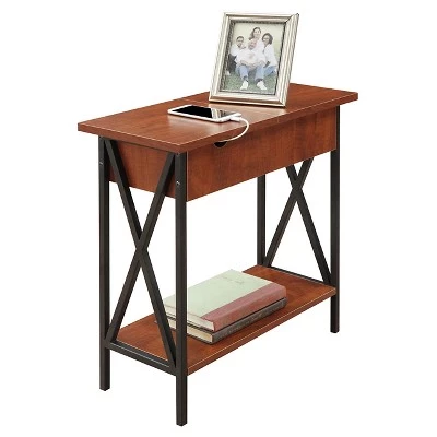 Brand new π€© Tucson Flip Top End Table with Charging Station Black/Cherry - Breighton Home βοΈ 4 Brand new π€© Tucson Flip Top End Table with Charging Station Black/Cherry - Breighton Home βοΈ - Image 2