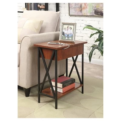 Brand new π€© Tucson Flip Top End Table with Charging Station Black/Cherry - Breighton Home βοΈ 6 Brand new π€© Tucson Flip Top End Table with Charging Station Black/Cherry - Breighton Home βοΈ - Image 4