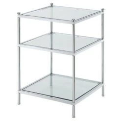 Promo 🌟 Breighton Home Royal Crest End Table - Johar Furniture Gold ⌛ -End And Side Tables shop unnamed file 5596