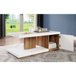 Best deal 🌟 2pc Hal Coffee Table Set White - miBasics 👍 -End And Side Tables shop unnamed file 560