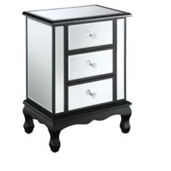 Cheapest 🎁 Gold Coast Vineyard 3 Drawer Mirrored End Table - Breighton Home Silver/mirror ✔️ -End And Side Tables shop unnamed file 5620