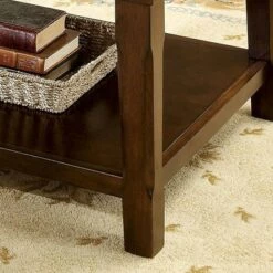 New 🧨 Brampton Transitional Planked Accent Table Set Walnut - HOMES: Inside + Out ✨ -End And Side Tables shop unnamed file 563
