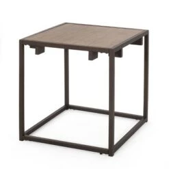 Outlet 🤩 Reidsville Modern Industrial End Table - Christopher Knight Home Gray/bronze 🤩 -End And Side Tables shop unnamed file 5640