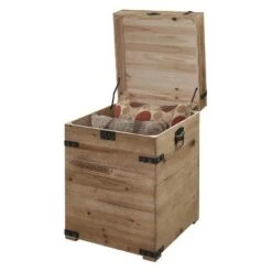 Wholesale 🔔 Laredo Trunk End Table Natural - Breighton Home 🤩