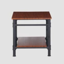 Deals 🎉 Cagny Industrial Wood End Table Teak - Christopher Knight Home 🔥 -End And Side Tables shop unnamed file 5683