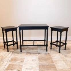 Wholesale β Decor Therapy Set of 3 Miranda Nesting Tables - DΓ©cor Therapy Black π
