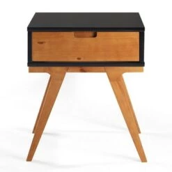 Wholesale 🥰 Donna Wood Bridge Leg Boho End Table with Drawer - Saracina Home Caramel 🤩 -End And Side Tables shop unnamed file 5703