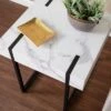 Best Pirce 🔥 Wennan Modern Faux Marble End Table Black/White - Aiden Lane 🧨 -End And Side Tables shop unnamed file 5767