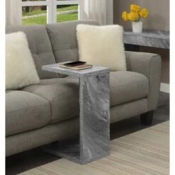 Coupon 🎉 Northfield Admiral C End Table Gray Faux Marble - Breighton Home 💯