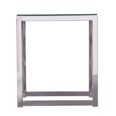 Best deal π Kalb Square Glass Top End Table Chrome - Aiden Lane π 6 Best deal π Kalb Square Glass Top End Table Chrome - Aiden Lane π - Image 4