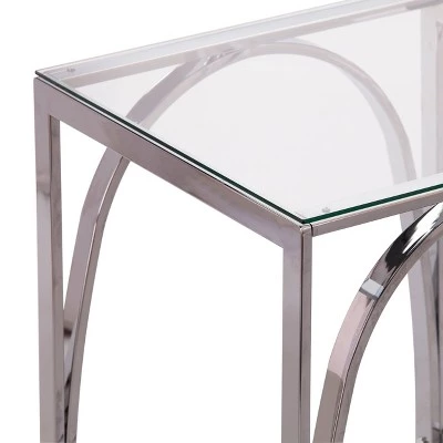 Best deal π Kalb Square Glass Top End Table Chrome - Aiden Lane π 8 Best deal π Kalb Square Glass Top End Table Chrome - Aiden Lane π - Image 6