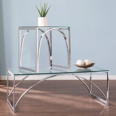 Best deal π Kalb Square Glass Top End Table Chrome - Aiden Lane π 9 Best deal π Kalb Square Glass Top End Table Chrome - Aiden Lane π - Image 7