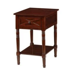 Wholesale 🧨 Breighton Home Country Oxford End Table with Charging Station - Johar Furniture Black 🛒 -End And Side Tables shop unnamed file 5817