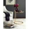New 💯 Calvin Round Gold Leaf End Table - Gold/Mirror - Safavieh 🌟 -End And Side Tables shop unnamed file 5845