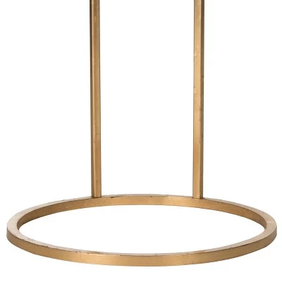 New π― Calvin Round Gold Leaf End Table - Gold/Mirror - Safavieh π 5 New π― Calvin Round Gold Leaf End Table - Gold/Mirror - Safavieh π - Image 3