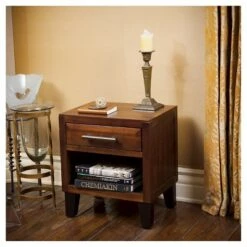 Deals 🥰 Luna Acacia Wood End Table - Christopher Knight Home Mahogany 👍