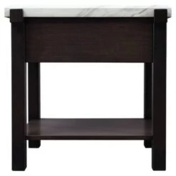 Budget 🤩 Janilly Chairside End Table Dark Brown/White - Signature Design by Ashley 🌟 -End And Side Tables shop unnamed file 5874
