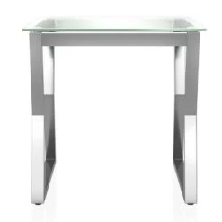 Cheapest ✨ Frezna Nesting Table with Glass Top - miBasics Chrome ⭐ -End And Side Tables shop unnamed file 588
