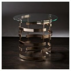Buy 😉 Bevmar End Table - Champagne - Aiden Lane ⌛ -End And Side Tables shop unnamed file 5888