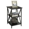 Flash Sale 💯 Tucson 3 Tier End Table Black - Breighton Home 😀 -End And Side Tables shop unnamed file 5889