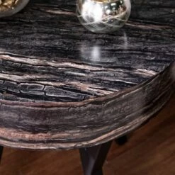 Outlet 💯 Masnan Round Faux Marble End Table Black - Aiden Lane 👏 -End And Side Tables shop unnamed file 5935